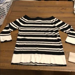 Black and white sweater